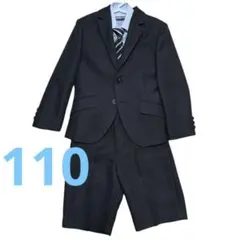 ネイビー 【フォーマルスーツ 】ジャケット・ショートパンツセット　110