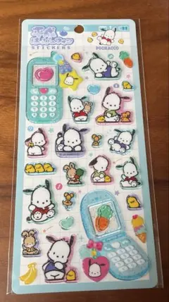 平成はっぴーフォン　ステッカー　シール　ポチャッコ