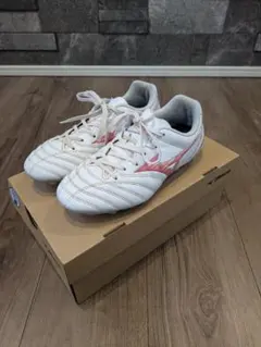 Mizuno モナルシーダネオⅡ スパイク ホワイト/レッド