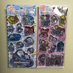 ぷくぷくあわわちゃん&ラブ友　ウォーターインシール　２つセット