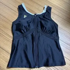 adidas ブラック スポーツ水着 ジッパー付き