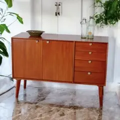 O 新品 160cm リビングボード キャビネット 北欧 本棚 収納 マホガニー