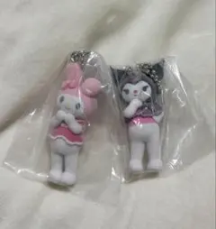 マイメロディ・クロミ ぬいぐるみキーホルダー2個セット