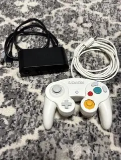 【動作確認済】ゲームキューブコントローラー本体、接続タップ セット