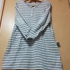ノースオブジェクトプチボーダーチュニックワンピース