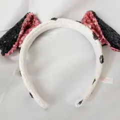 ディズニーリゾート　スパンコール　カチューシャ　101匹わんちゃん　ダルメシアン
