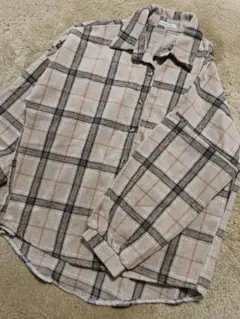 レディース　チェック柄　シャツ　アウター　上着　羽織り