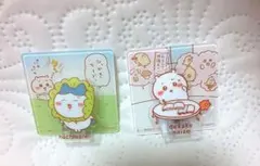 ちいかわアクリルシーンクリップ ちいかわ、ハチワレ