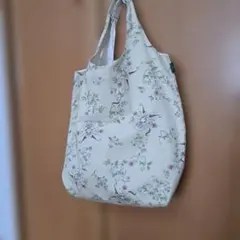 MINTON 花柄エコバッグ クリーム色のサムネイル