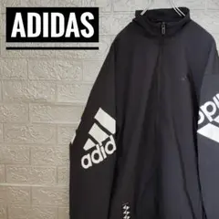 アディダスadidasジップブルゾン黒L　裏地メッシュジャケット