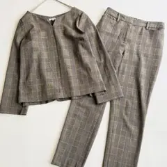 ✨美品✨プラステ セットアップ グレンチェック ウォームリザーム素材 Mサイズ