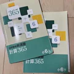 公中受検新演習 計算365 小6 上・下セット - メルカリ