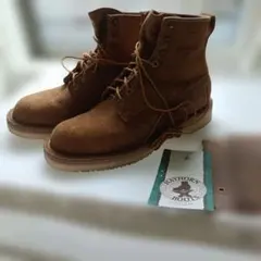 HATHORN BOOTS ワークブーツ 8E スエード ブラウンのサムネイル