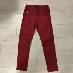 スリムフィットデニムパンツ 赤　キッズ　130