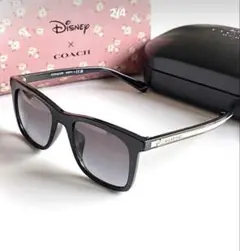 【新品・未使用】COACH ディズニーコラボ ブラックスクエア サングラス