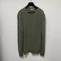 ZARA コットンニットセーター XL LL 新品未使用 カーキ オリーブ ザラ