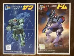 【希少】ガンダムメタルコレクション　ザクドム2体セット　54mm　昭和　当時もの
