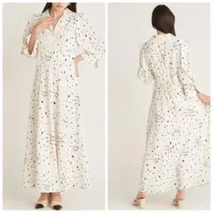 SNIDEL ビスチェライクプリントワンピース ドット　サイズ1