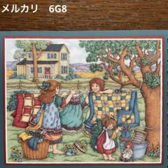 シャドーボックスプリント　デコパージュ　キルト　6G8