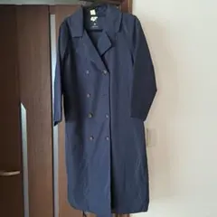 ネイビー ダブルブレスト トレンチコート 36