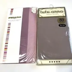 チュチュアンナ　80デニールタイツ　グレージュとピンクラメストッキングまとめ売り
