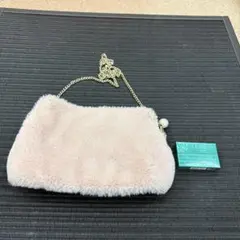 ピンクファーショルダーバッグ