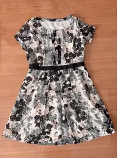 フラワープリント ワンピース サイズ40