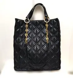 MOSCHINO ハートキルティングバッグ 牛革 本革 モスキーノ - メルカリ
