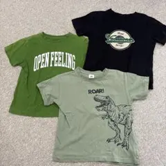 男の子 半袖Tシャツ110〜120センチ 3枚セット