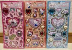 サンリオ キラキラジュエルシール ３シートセット