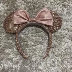 ディズニー ミニー カチューシャ ローズゴールド