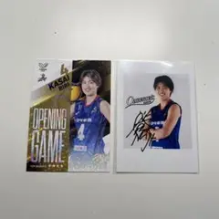 クインシーズ刈谷　直筆サイン入りチェキ　笠井季璃選手　開幕限定カード付き