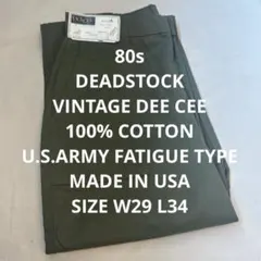 80s VINTAGE DEECEE OG507タイプ ベイカーモデル W29のサムネイル