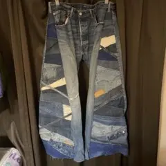 リメイクフレアデニム 再構築