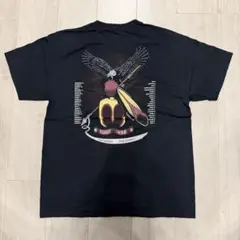 イーグル　グラフィック　FLIGHT 498 Tシャツ 黒 バックプリント　古着