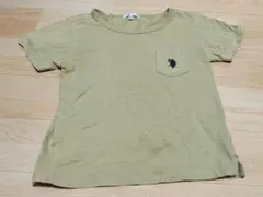 U.S. POLO ASSN　ポケット付 Tシャツ カーキ 140のサムネイル