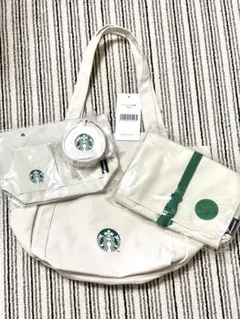 【新品】スターバックス福袋2025 トートバッグ・バックインバック・ポーチ計4点