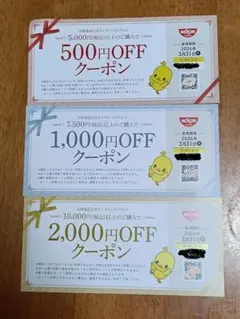 日清食品公式オンラインストア　クーポン（500円、1000円、2000円OFF）