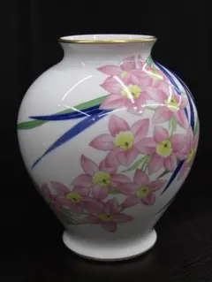 【未使用品】香蘭社 有田焼 花瓶 花器 壺 共箱付のサムネイル