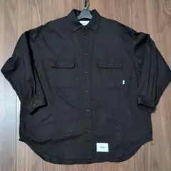 Wtaps Wcpo 02 LS Cotton. Twill☆黒☆03☆シャツL