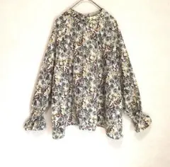 chocol raffine robe　フリル　バンドカラーシャツ　ブラウス　Fのサムネイル