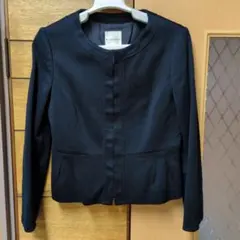 KUMIKYOKU ノーカラージャケット ブラック