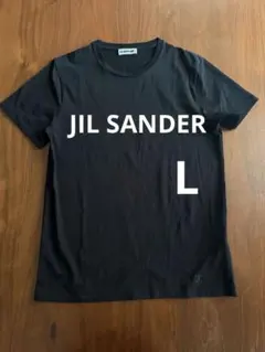 美品　JIL SANDER ＋　ジルサンダー　黒Tシャツ　L 刺繍ロゴのサムネイル