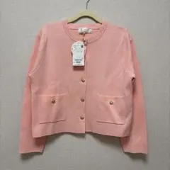 新品　ロペピクニック　ミラノリブ金ボタンニットカーディガン