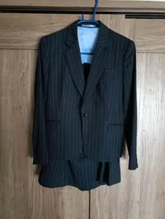 青山 スカート スーツ 上下セット LL ダークグレー