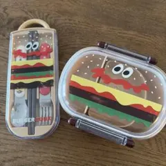 バーガーコンクス　弁当箱 360ml カトラリーセット　スケーター　食洗機対応のサムネイル