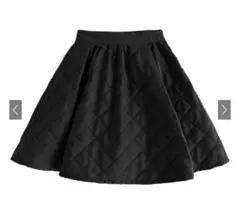 GRL(グレイル)インパン裏地付きキルティングフレアミニスカート