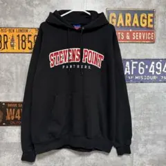 Champion カレッジ　パーカー STEVENS POINT ブラック XL
