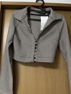 ZARA千鳥柄カーディガン