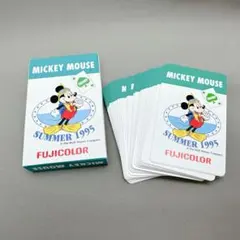 1995年　新品未使用　レトロ　ミッキーマウス　トランプ　フジカラー ディズニー